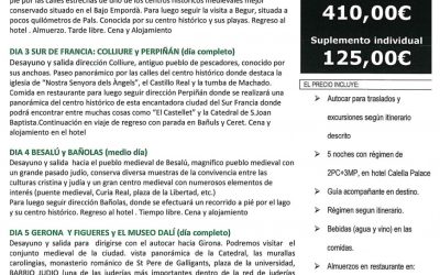 VIATGE COSTA BRAVA- Associació de pensionistes i jubilats UDP Senija